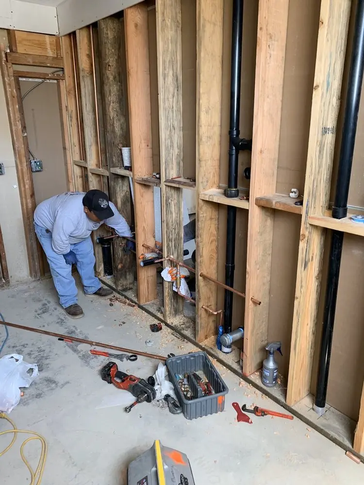 Commercial rough-in plumbing for Water Heater Replacement in Newport Coast